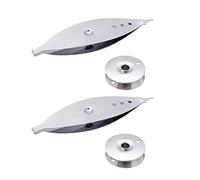 ZIDDAR Lot de 2 bobines à coudre robustes en fer avec la plupart des machines pour un tissage lisse et des navettes de couture