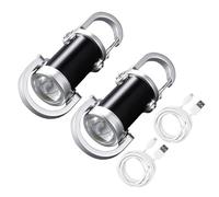ZIDDAR Lot de 2 lampes de poche porte-clés lampe de poche rechargeable lampe d'inspection porte-clés lampe torche pendentifs porte-clés extérieur LED travail