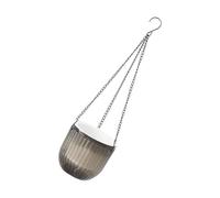 ZIDDAR Pots gris simples et respirants, ornement pour plantes du siècle, décoration de jardin pour pots de fleurs, rebord de fenêtre, décoration d'intérieur moderne