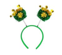 ZIDDAR Serre-tête irlandais pour adulte avec paillettes trèfles et nœud poudré pour fête patricks carnaval fête patricks