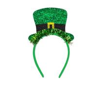 ZIDDAR Serre-tête irlandais pour adulte avec paillettes trèfles et nœud poudré pour fête patricks carnaval fête patricks