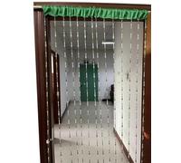 ZiDeTang Rideau de Porte avec Perles en Acrylique - Rideau de séparation de pièce (Vert, 100 cm x 190 m)