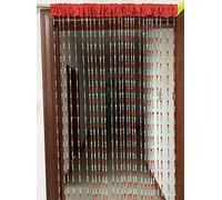 ZiDeTang Rideau de Porte en Perles acryliques Décoration Rideau séparateur de pièce Rouge 100 x 195 cm