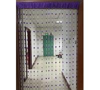 ZiDeTang Rideau de Porte avec Perles en Acrylique - Décoration d'intérieur - Rideau de séparation de pièce (100 cm x 195 cm, cœur Violet)