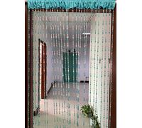 ZiDeTang Rideau de Porte avec Perles en Acrylique - Rideau de séparation de pièce (Bleu, 100 cm x 195 cm)