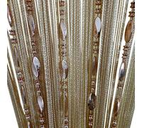 ZiDeTang Tangpan Rideau de Porte perlé à Pampilles Couleur Champagne