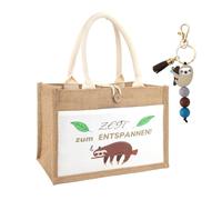 Zidoley Cadeau de retraite pour femme, sac de shopping pour femme, porte-clés paresseux, cadeau de retraite, cadeau d'adieu, collègue d'adieu, Il est temps de se détendre, Taille unique