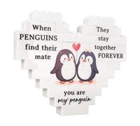 Zidoley Cadeau « I Love You » pour elle, lui, petite amie, petit ami, cadeau unique « I Love You » - Plaque de puzzle - Cadeau de Noël, d'anniversaire de mariage, de Saint-Valentin pour femme, mari