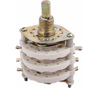 ZIDRMTKVK Commutateur encodeur 1 pièces 3 ponts 6mm Arbre Bande Canal commutateur Rotatif sélecteur 3P6T/3P11T/3P8T(3p6t)