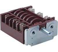 ZIDRMTKVK Commutateur encodeur Noir 360 degrés Rotatif Chauffage électrique Bouton d'alimentation commutateur 20A 16A 250V de Vitesse Multi-Gamme cuisinière Four RT345-1A