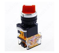 ZIDRMTKVK Encodeur Rotatif 22mm Sélecteur autobloquant 1NO1NC 2/3 Positions Commutateurs rotatifs DPST 4 Vis 10A400V Interrupteur Marche/Arrêt Rouge Vert Noir(Rosso,2 Positions 1NO1NC)