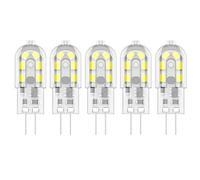 Ziefgn 5X G4 LED Bulb 2W Ampoule LED 12 SMD 2835LEDs Blanc Froid 6000K Lumiere LED 200LM Ampoule Lampe Équivalent à Lampe Halogène 20W AC/DC12V
