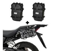 ZIEGER Porte-Coffres Latéraux pour Honda NX 500, Taille S, Noir, Fixation À Vis