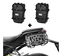 ZIEGER Porte-Sac Latéral Compatible Avec Honda CB 125 R Pour Sacs Taille S, Noir