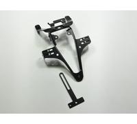ZIEGER Support de plaque d'immatriculation Basic compatible avec Kawasaki Versys 650 année de construction 2010-14