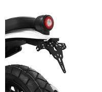 ZIEGER Support De Plaque Numéro Compatible Yamaha XSR125 2 (BJ) Noir Métal