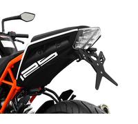 Zieger X-line Ktm 125 Duke/390 Duke License Plate Holder Argenté