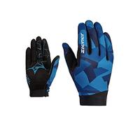 Ziener CNUT Gants de Cyclisme pour Homme | Doigts Longs avec Fonction Tactile - Respirants, amortissants, Galaxy Blue, 7,5