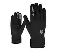 Ziener Gants de Cyclisme Unisexe SMU 20-Bike 234 - Hiver - Soft Shell - Rembourrés - Respirants - Noirs - 9