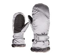 Ziener Gants de Ski à LED pour Fille S Argenté métallisé