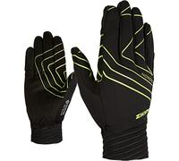 Ziener Gants de Ski de Fond/Nordique/Crosscountry pour Adulte, Coupe-Vent, Respirants, Moulants UGO GTX INF Crosscountry, Noir, Citron Vert, 6, 808271