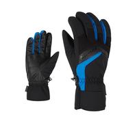 Ziener Gants de Ski Gabino pour Adulte - Chauds, Respirants, Noirs, Bleus, 8