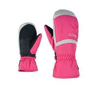 Ziener Gants de Ski LEJANOS AS pour Enfants - Imperméables, Respirants, Rose Pop - 5 (M)