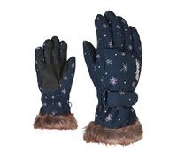 Ziener Gants de Ski Limm Girls - pour Fille - pour Sports d'hiver - Chauds, Respirants, Motif Snowcrystal - Taille 7