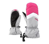 Ziener Gants de Ski pour Enfants Lettero AS Mitten - Gants de Ski/Sports d'hiver - Imperméables et Respirants - Gris Clair mélangé - 4