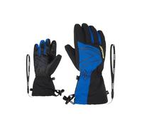 Ziener Gants de Ski/Sports d'hiver en Lave pour Enfant, imperméables, Longues Manchettes, Bleu Cobalt, 6