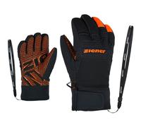 Ziener LANUS AS Gants de Ski pour Enfant | Imperméables, Respirants, Tendance, Primaloft Orange Vif 3