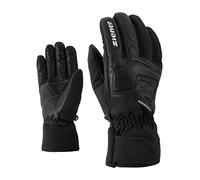 Ziener GLYXUS AS(R) Gants de Ski Alpin pour Adulte | Imperméables, Respirants, Noir (Noir) 7.5