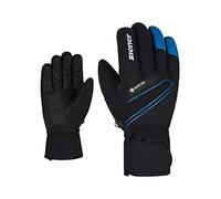 Ziener Gunar Gants de Ski pour Homme | Imperméables, Respirants, Chauds, Gore-Tex, Black.Persian Blue, 10,5