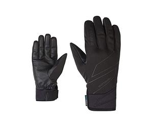 Ziener Ilion Gants de Loisirs et Fonctionnels pour Homme | Soft Shell, Coupe-Vent, imperméable, Noir, 10