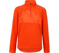 Ziener JONKI-Z Pull de Ski pour Enfants, avec Couche Moyenne, Polaire, Chaud, élastique, recyclé, Orange/Rouge 176