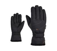 Ziener Kahli Gants de Ski/Sports d'hiver pour Femme | Primaloft Doublure en Peluche Black.Gold Art 7,5