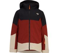 Ziener Kids' Agimo Weather-Resistant Ski Jacket Noir/Marron 7 - 8 ans Male