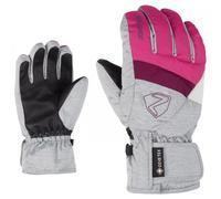 Ziener Leif Gants de Ski Unisexe pour Enfant Taille Unique Rose/chiné (Pop Pink/Light Melange)