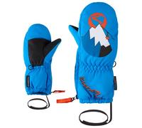 Ziener LEPRINT-Z Moufles de Ski imperméables pour Sports d'hiver | Motif Amusant - Bleu Persan - 1