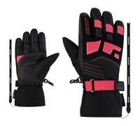 Ziener - Kid's Lukian-Z AS - Gants - 4,5 - black / pink lily