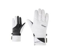 Ziener KLENN-Z Gants de Ski/Sports d'hiver pour Femme - Gore-Tex Primaloft - sans PFC - Blanc - Taille 7,5