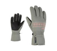 Ziener LAILLA Gants de Ski/Sports d'hiver pour Enfant, imperméables, sans PFC, Vert Boue, Taille 5,5