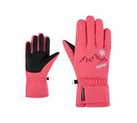 Ziener LAILLA-Z Gants de Ski pour Fille, imperméables, sans PFC Rose Lilly, 7,5