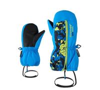 Ziener LANGELO-Z Moufles de Ski/Sports d'hiver pour Enfant - Imperméables - Longue Manchette - Fermeture éclair Longue - Bleu Persan - 1,5