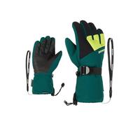 Ziener Lani Gants de Ski/Sports d'hiver pour Enfants | Imperméables et Respirants Vert foncé 7,5