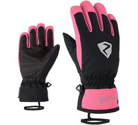 Ziener Larino Gants de Ski Unisexe pour Enfant Taille Unique Noir/Rose Dahlia