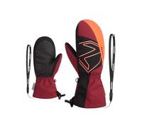 Ziener LAVALINO Moufles de Ski pour Enfants | imperméable, Extra Chaud, Laine Rouge, 7,5