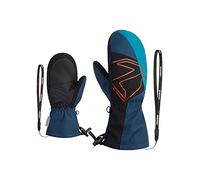 Ziener Lavalino Moufles de Ski/Sports d'hiver pour Enfant | Imperméables, Extra Chaudes, Laine, Bleu Marine, 3,5