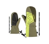 Ziener Lavalino Z Moufles de Ski pour Enfant en Laine imperméable Extra Chaude Vert Moss 7,5