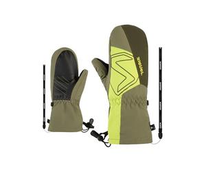 Ziener Lavalino Z Moufles de Ski pour Enfant en Laine imperméable Extra Chaude Vert Moss 7,5